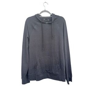Public Opinion Mens Dark Gray Heathered‎ Pullover Hoodie Size Medium